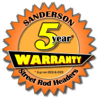 Sanderson Header warranty seal
